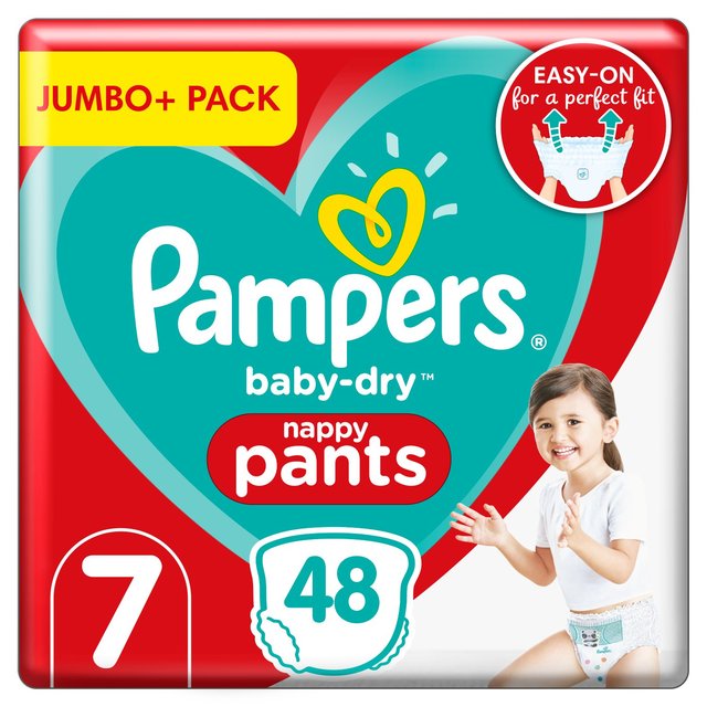 Pampers Baby Dry Pants Jumbo Cube Pack Size 7 48 Nappies