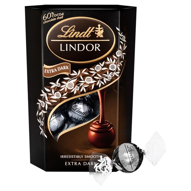 Lindt Lindor 60% Dark Chocolate Truffles Carton 200G