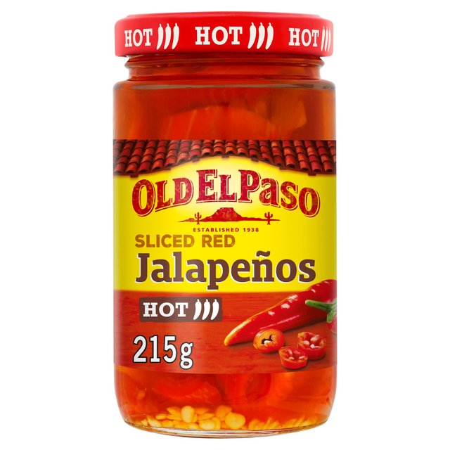 Old El Paso Sliced Red Jalapenos 215G