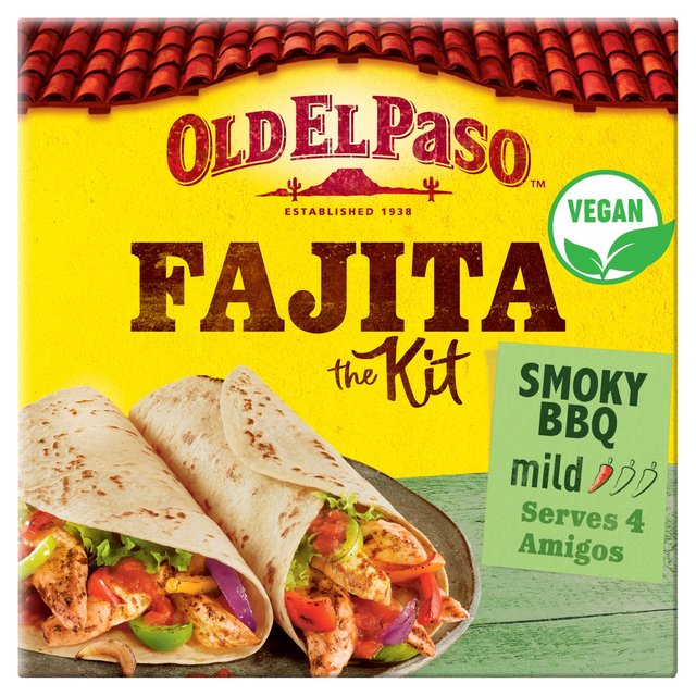 Old El Paso Smoky Bbq Fajita Dinner Kit 500G