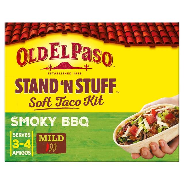 Old El Paso Smokey Bbq S/Stff Soft Taco Kit 350G