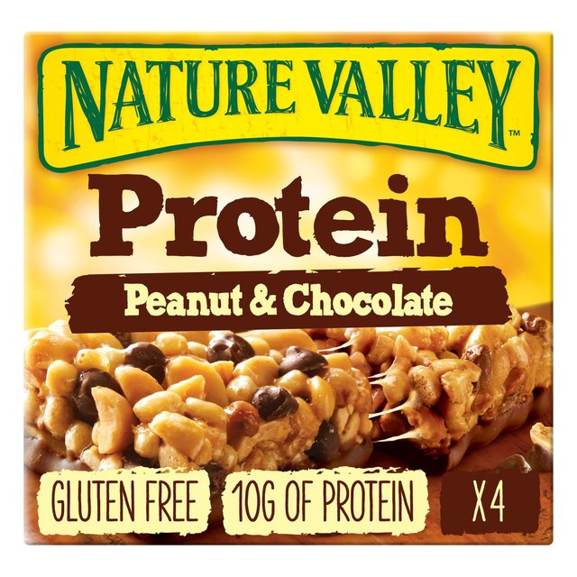 Nature Valley Protein Peanut And Chocolate Bars 4X40g