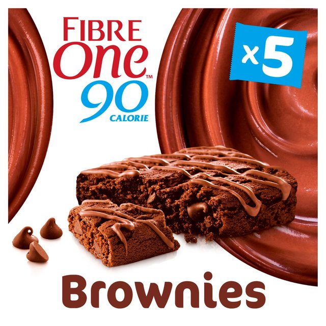 Fibre One Chocolate Fudge Brownie Reduced Sugar 5 X 24G