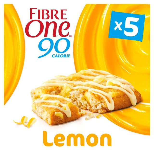 Fibre One Lemon Drizzle Reduced Sugar Squares 5 X 24G