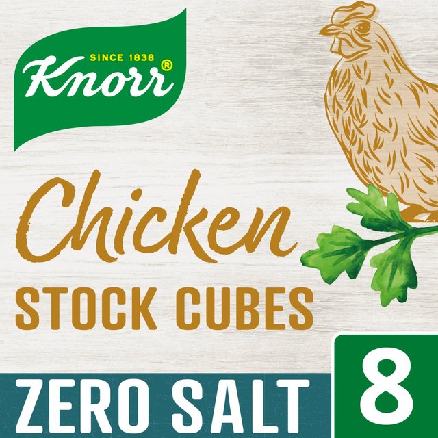 Knorr 8 Zero Salt Chicken Stock Cubes 72G