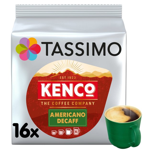 Tassimo Kenco Americano Decaffeinated Coffee Pods X16