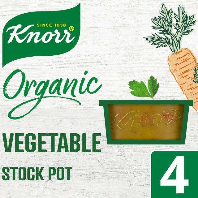 Knorr Organic Vegetable Stock Pot 4X26g