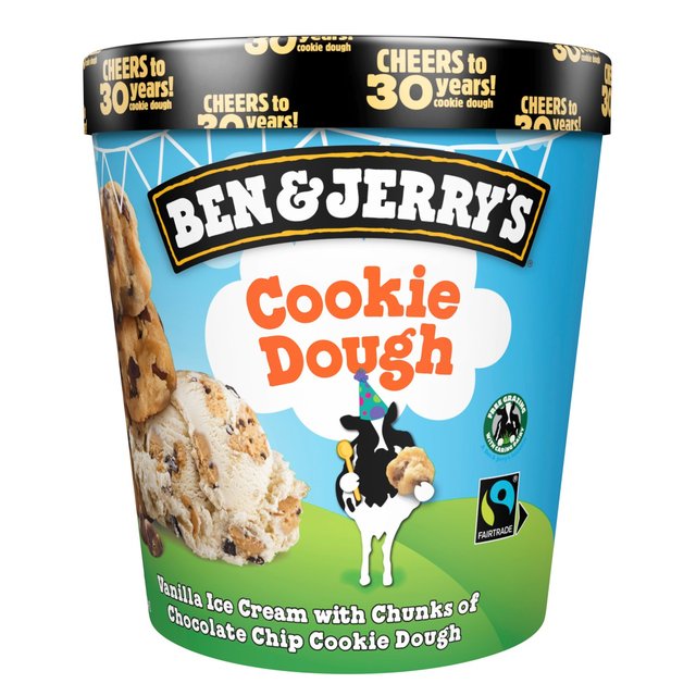 Ben And Jerry's Cookie Dough Vanilla Ice Cream 465Ml