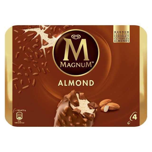 Magnum Almond Ice Cream 4 X100ml