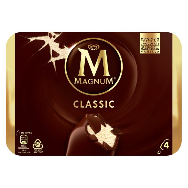 Magnum Classic Ice Cream 4 X110ml