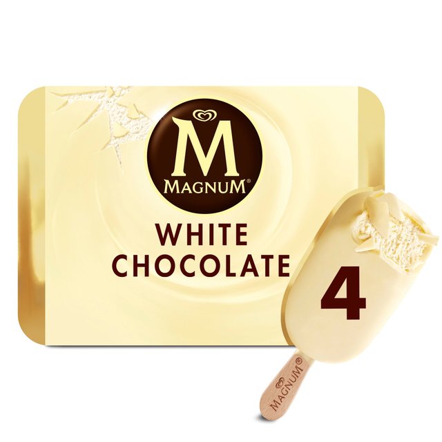 Magnum White Ice Cream 4 X110ml