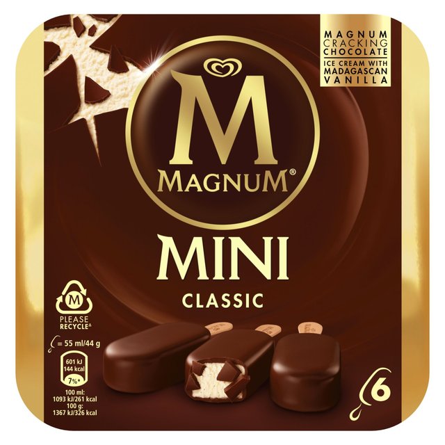Magnum Mini Classic Ice Cream 6 X 55Ml