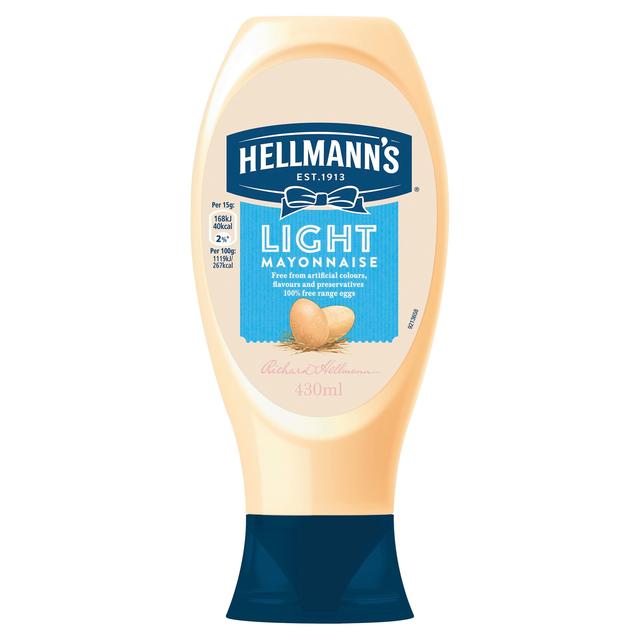 Hellmann's Light Squeezy Mayonnaise 430Ml