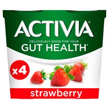 Activia Strawberry Yoghurt 4X115g